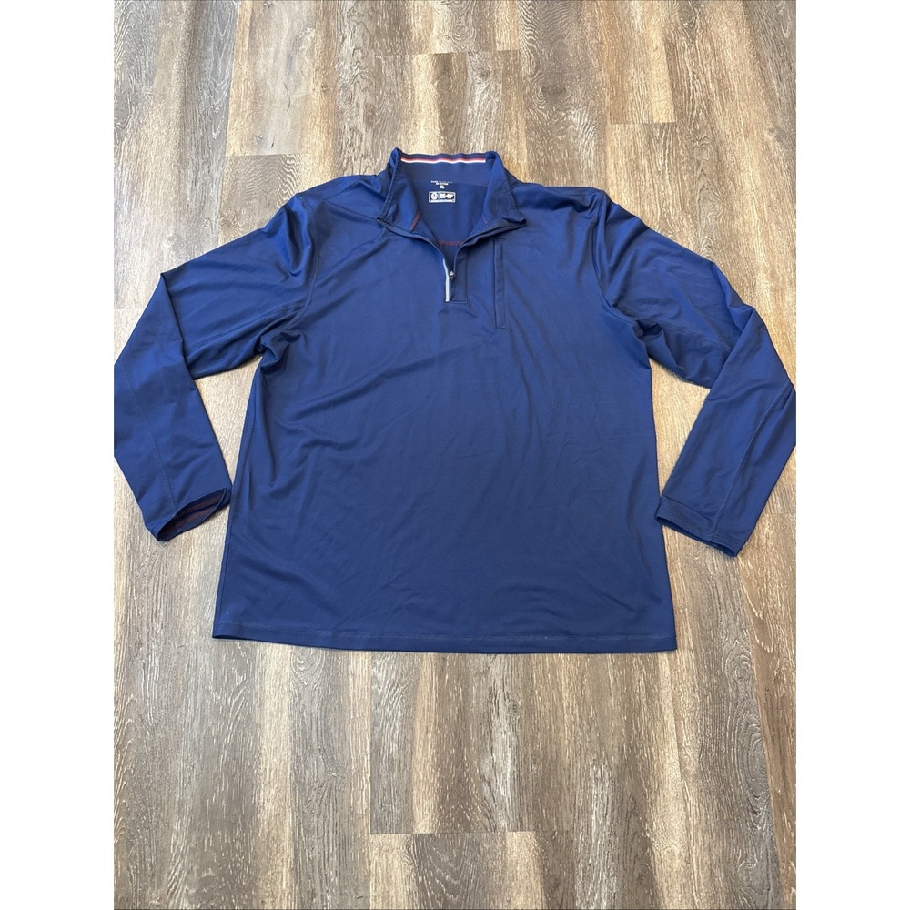 4 Four Laps Re-Up Start Before You Start Quarter Zip Pullover Size XL Blue